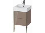 Duravit XViu Waschtisch-Unterschrank XV45330B186 48,4 x 49,3 x 45,4 cm, cappucino hochglanz, 2 Auszüge, champagner matt