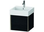 Duravit XViu Waschtisch-Unterschrank XV42330B116 48,4 x 39,7 x 45,4 cm, Eiche schwarz, 1 Auszug, champagner matt