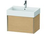 Duravit XViu Waschtisch-Unterschrank XV42350B130 68,4 x 39,7 x 45,4 cm, Eiche natur, 1 Auszug, champagner matt