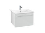 Villeroy und Boch Venticello Waschtisch-Unterschrank A93302RE 60,3 x 42 x 50,2 cm, Griff White, Glass Glossy White