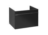 Villeroy und Boch Venticello Waschtisch-Unterschrank A93301PD 60,3 x 42 x 50,2 cm, Griff Chrom, Black Matt Lacquer