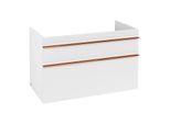 Villeroy und Boch Venticello Waschtisch-Unterschrank A92605MS 95,3 x 59 x 50,2 cm, Becken mittig, Griff Copper, White Matt