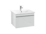 Villeroy und Boch Venticello Waschtisch-Unterschrank A93301RE 60,3 x 42 x 50,2 cm, Griff Chrom, Glass Glossy White