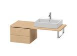 Duravit L-Cube Unterschrank LC583703030 52 x 54,7 cm, Eiche natur, für Konsole, 2 Schubkästen