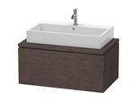 Duravit L-Cube Waschtisch-Unterschrank LC581307272 92 x 54,7 cm, eiche dunkel gebürstet, für Konsole, 1Auszug