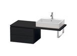 Duravit L-Cube Unterschrank LC583801616 62 x 54,7 cm, Eiche schwarz, für Konsole, 2 Schubkästen