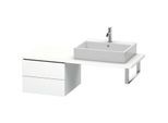 Duravit L-Cube Unterschrank LC583701818 52 x 54,7 cm, weiß matt, für Konsole, 2 Schubkästen
