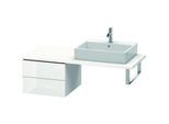 Duravit L-Cube Unterschrank LC583702222 52 x 54,7 cm, weiß hochglanz, für Konsole, 2 Schubkästen