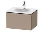Duravit L-Cube Waschtisch-Unterschrank LC613507575 62 x 48,1 cm, leinen, 1 Auszug, wandhängend