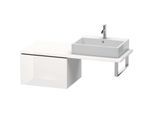Duravit L-Cube Unterschrank LC583302222 62 x 54,7 cm, weiß hochglanz, für Konsole, 1 Auszug