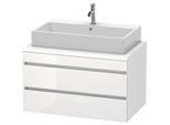 Duravit DuraStyle Waschtisch-Unterschrank DS531802218 90 x 54,8 cm, weiß hochglanz/weiß matt, für Konsole, 2 Schubkästen