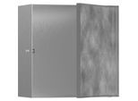 hansgrohe XtraStoris Wandnische 56091800 30x30x14cm, mit befliesbarer Tür, Edelstahl Optic