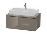 Duravit L-Cube Waschtisch-Unterschrank LC581308989 92 x 54,7 cm, flannel grey hochglanz, für Konsole, 1Auszug