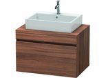 Duravit DuraStyle Waschtisch-Unterschrank DS531207979 80 x 54,8 cm, nussbaum natur, für Konsole, 1 Auszug