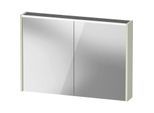 Duravit D-Code Spiegelschrank Verspiegelt DC71070HHHH1000 1000x700x148, Blassgrün Matt, Steckdose E, LED Beleuchtung