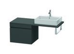 Duravit DuraStyle Waschtisch-Unterschrank DS533304949 60 x 54,8 cm, graphit matt, für Konsole, 1 Auszug