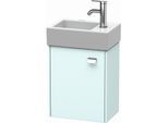 Duravit Brioso Waschtischunterbau BR4049L1009 364x239mm, Lichtblau Matt/Chrom, Tür links