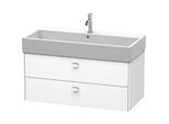 Duravit Brioso Waschtischunterbau BR415601018 984x459mm, Weiß Matt, 2 Auszüge, Griff Chrom