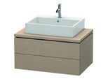 Duravit L-Cube Waschtisch-Unterschrank LC581707575 82 x 54,7 cm, leinen, für Konsole, 2 Schubkästen