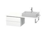 Duravit L-Cube Unterschrank LC583801818 62 x 54,7 cm, weiß matt, für Konsole, 2 Schubkästen