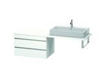 Duravit DuraStyle Waschtisch-Unterschrank DS533901818 80 x 54,8 cm, weiß matt, für Konsole, 2 Schubkästen
