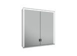 Keuco Royal Lumos Spiegelschrank 14307172301 Wandvorbau, silber-eloxiert, verdecktes Ablagefach, 700 x 735 x 165 mm