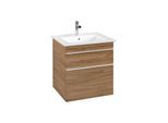Villeroy und Boch Venticello Waschtisch-Unterschrank A92302RH 55,3x59x50,2cm, Griff White, Kansas Oak