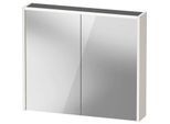 Duravit D-Code Spiegelschrank DC7106022220000 800x700x148, Weiß Hochglanz, mit Steckdose, LED Beleuchtung