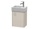 Duravit Brioso Waschtischunterbau BR4049R1091 364x239mm, Taupe, Tür rechts, Griff Chrom