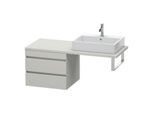 Duravit DuraStyle Waschtisch-Unterschrank DS533800707 60 x 54,8 cm, betongrau matt, für Konsole, 2 Schubkästen