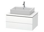 Duravit L-Cube Waschtisch-Unterschrank LC581701818 82 x 54,7 cm, weiß matt, für Konsole, 2 Schubkästen
