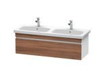 Duravit DuraStyle Waschtisch-Unterschrank DS639807918 123x44,8x39,8cm, 1 Auszug, Becken links/rechts, nussbaum natur/weiß matt