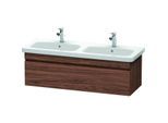 Duravit DuraStyle Waschtisch-Unterschrank DS639802121 123x44,8x39,8cm, 1 Auszug, Becken links/rechts, nussbaum dunkel