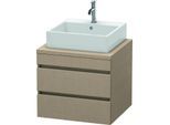 Duravit DuraStyle Waschtisch-Unterschrank DS531507575 60 x 54,8 cm, leinen, für Konsole, 2 Schubkästen