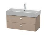 Duravit Brioso Waschtischunterbau BR415601075 984x459mm, Leinen, 2 Auszüge, Griff Chrom