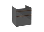 Villeroy und Boch Venticello Waschtisch-Unterschrank A92305FP 55,3 x 59 x 50,2 cm, Griff Copper, Glossy Grey