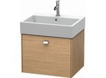 Duravit Brioso Waschtischunterbau BR405301052 584x459mm Europäische Eiche, 1 Auszug, Griff Chrom