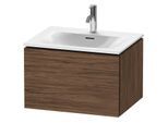 Duravit L-Cube Waschtisch-Unterschrank LC613502121 62 x 48,1 cm, nussbaum dunkel, 1 Auszug, wandhängend