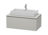 Duravit L-Cube Waschtisch-Unterschrank LC581400707 102 x 54,7 cm, betongrau matt, für Konsole, 1Auszug