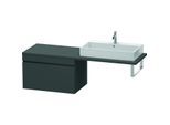 Duravit DuraStyle Waschtisch-Unterschrank DS533404949 80 x 54,8 cm, graphit matt, für Konsole, 1 Auszug