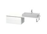 Duravit L-Cube Unterschrank LC583901818 82 x 54,7 cm, weiß matt, für Konsole, 2 Schubkästen