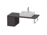 Duravit L-Cube Unterschrank LC583008080 32 x 54,7 cm, graphit supermatt, für Konsole, 1 Auszug