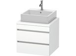 Duravit DuraStyle Waschtisch-Unterschrank DS531501818 60 x 54,8 cm, weiß matt, für Konsole, 2 Schubkästen