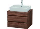 Duravit DuraStyle Waschtisch-Unterschrank DS531602121 70 x 54,8 cm, nussbaum dunkel, für Konsole, 2 Schubkästen