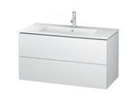 Duravit L-Cube Waschtischunterschrank LC624201818 wandhängend, 102x55,5x48,1cm, 2 Schubladen, Weiß Matt