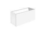Keuco X-Line Waschtisch-Unterschrank 33182300000 Dekor weiß matt, Glas weiß klar, 120x60,5x49cm