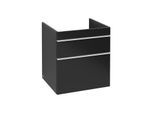 Villeroy und Boch Venticello Waschtisch-Unterschrank A92302PD 55,3 x 59 x 50,2 cm, Griff White, Black Matt Lacquer