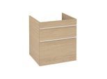 Villeroy und Boch Venticello Waschtisch-Unterschrank A92302VJ 55,3 x 59 x 50,2 cm, Griff White, nordic oak