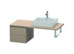 Duravit L-Cube Unterschrank LC583607575 42 x 54,7 cm, leinen, für Konsole, 2 Schubkästen