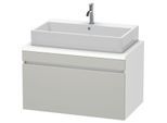 Duravit DuraStyle Waschtisch-Unterschrank DS531300718 90 x 54,8 cm, betongrau/weiß matt, für Konsole, 1 Auszug